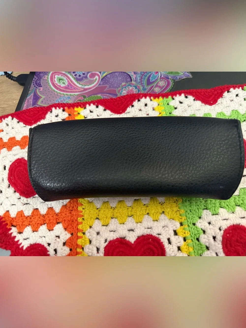 Ray-Ban Black Sunglasses Case with Gold Logo
